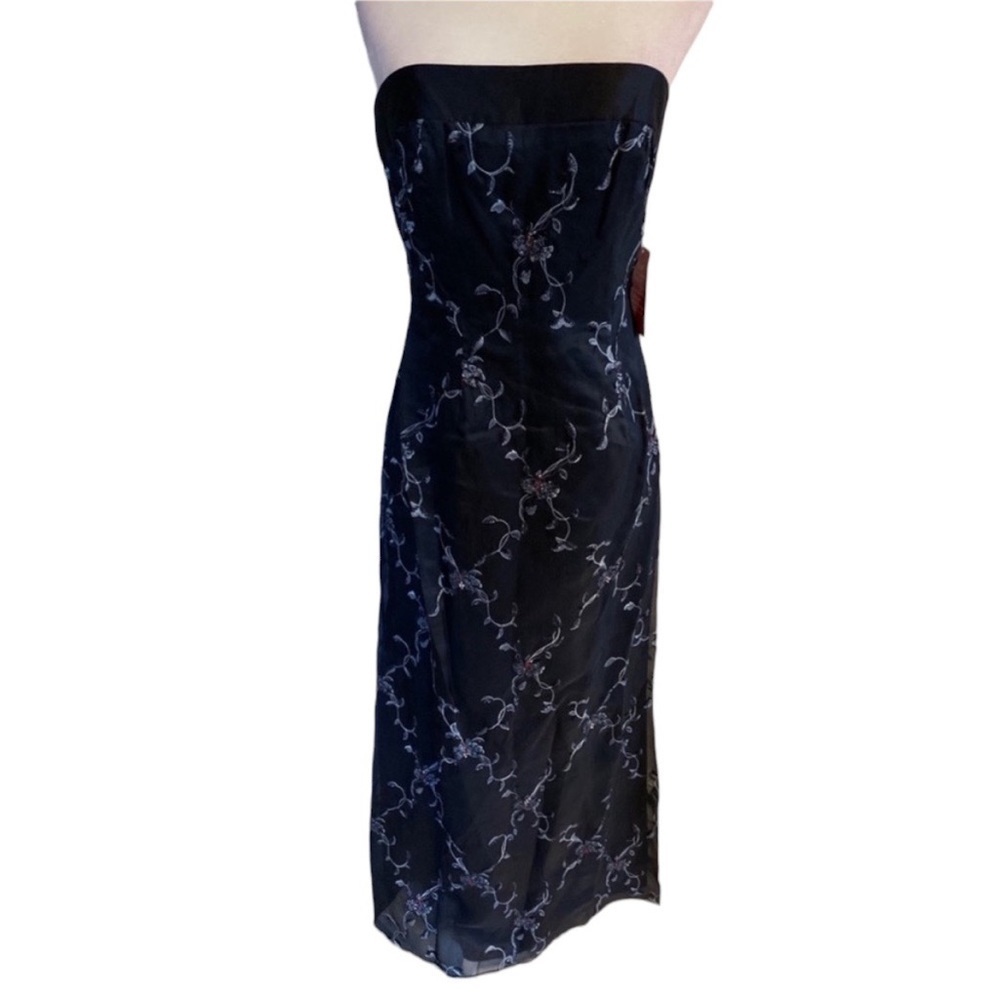 Jovani Strapless Gown Navy